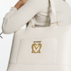 Love Moschino logo scarf detail shoulder bag in neutral - Imagen 3